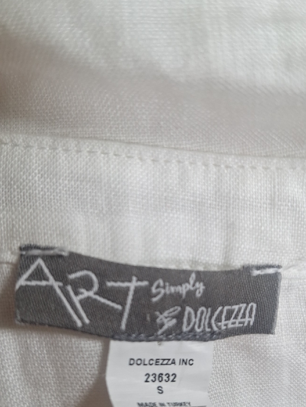 Dolcezza 23632 Pastel Floral Whimsique Linen Dress Size S - Picture 10 of 10